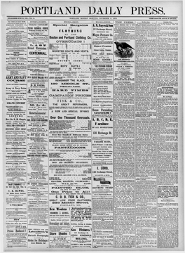 Portland Daily Press: November 6, 1876