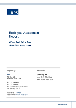 Ecological Assessment Report
