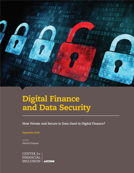Digital Finance and Data Security