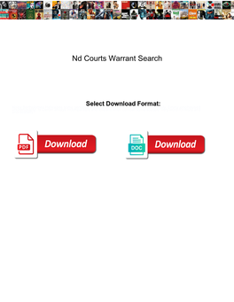Nd Courts Warrant Search