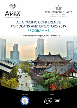 Asia Pacific Conference for Deans and Directors 2019 Programme