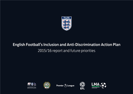 2015/16 Report and Future Priorities English Football's Inclusion And