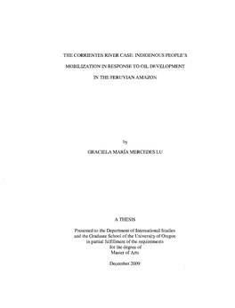 The Corrientes River Case: Indigenous People's