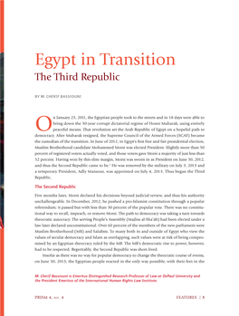 Egypt in Transition the Third Republic