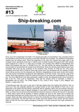 13 Ship-Breaking.Com