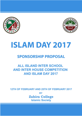 Zahira College All Island Inter School and Inter House Islam Day 2017 1