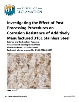 Investigating the Effect of Post Processing Procedures On