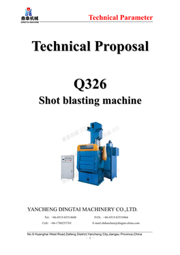 Technical Proposal Q326 Shot Blasting Machine