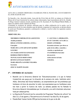Acta Ordinaria 28 07 2014