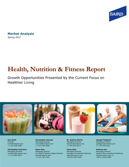 Health, Nutrition & Fitness Report