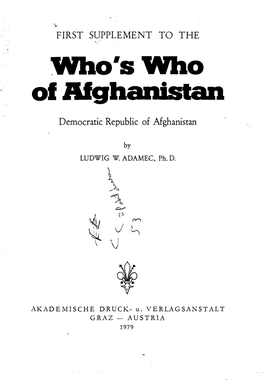 Of Afghanistan