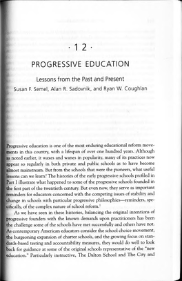 Progressive Education