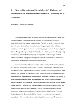 8 What Might a Sustainable University Look Like? Challenges and Opportunities in the Development of the University of Luxembourg and Its New Campus