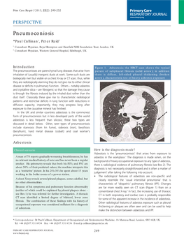 Pneumoconiosis