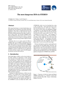 The Most Dangerous Ieos in STEREO