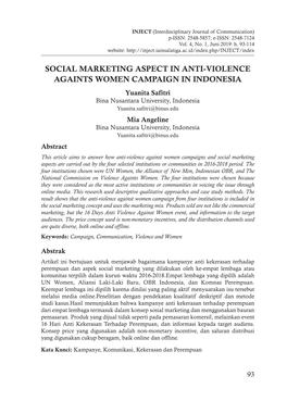 Social Marketing Aspect in Anti-Violence Againts