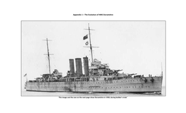 Appendix 1 – the Evolution of HMS Dorsetshire