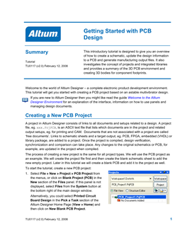 Getting Started with PCB Design