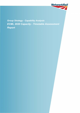 ECML 2020 Capacity - Timetable Assessment Report