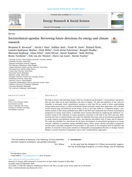 Energy Research & Social Science