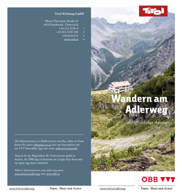 Wandern Am Adlerweg Mit Öffentlicher Anreise