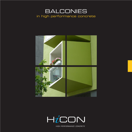 Brochure Displays Several Hi-Con References and Installation Principles to Inspire You to Create the Balcony of Your Dreams