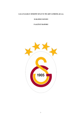 Galatasaray Sportif Sinai Ve Ticari Yatirimlar A.Ş