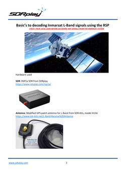 Basic's to Decoding Inmarsat L-Band Signals Using The