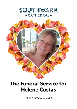 The Funeral Service for Helene Costas