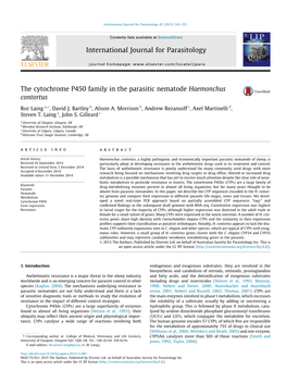 International Journal for Parasitology 45 (2015) 243–251