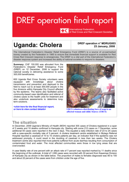 Uganda: Cholera 23 January, 2008