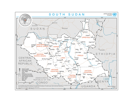 Map of South Sudan