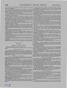 Congressional Record-Senate. Decemb~R 8