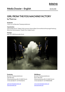 English GIRL from the FOG MACHINE FACTORY