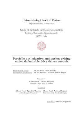 Portfolio Optimization and Option Pricing Under Defaultable Lévy