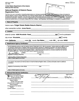 National Register of Historic Places Registration Form