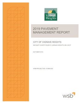 2019 Pavement Management Report (PDF)