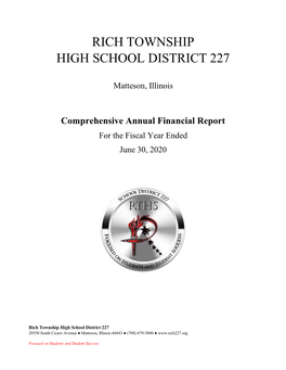 Comprehensive Annual Financial Report for the Fiscal Year Ended June 30, 2020