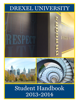 Student Handbook 2013-2014 Table of Contents