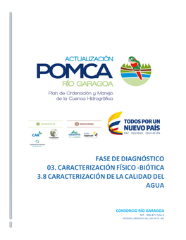 Biótica 3.8 Caracterización De La Calidad Del Agua