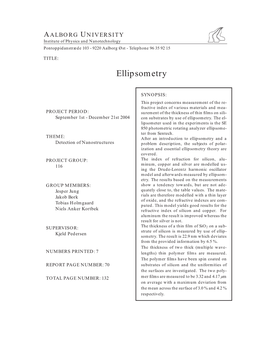 Ellipsometry