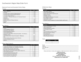 Southwestern Region Map Order Form