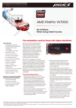 AMD Firepro™ W7000