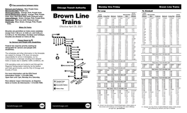 Brown Line Trains Belmont and Fullerton: Red, Purple Lines