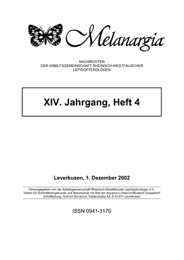 Melanargia 14 Heft 4