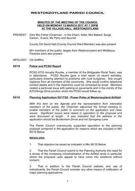 Westonzoyland Parish Council