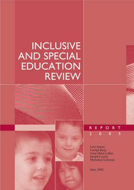 Inclusive and Special Education Review