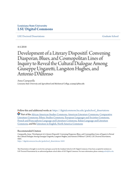 Development of a Literary Dispositif