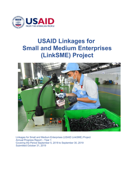USAID Linkages for Small and Medium Enterprises (Linksme) Project
