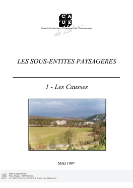 Les Sous-Entites Paysageres 1